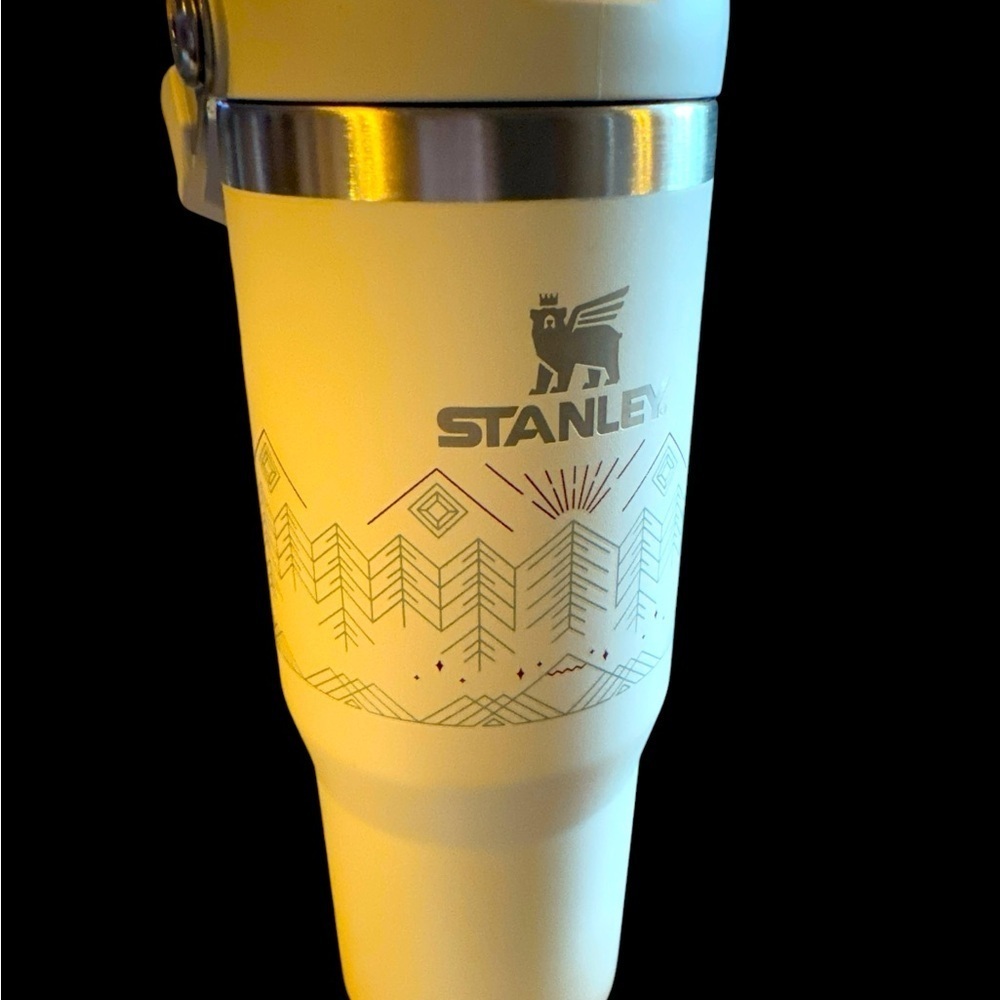 NIB Collectible Stanley 30 ounces flip straw with handle “Winterscape” design